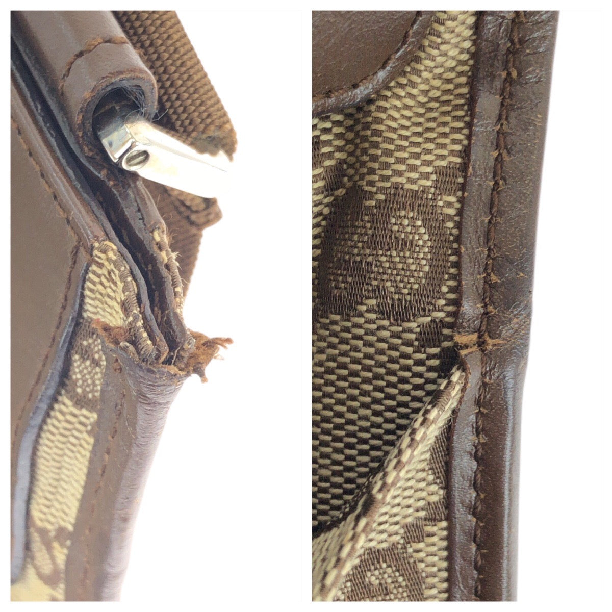 23653
GUCCI グッチ ベージュ ブラウン シルバー金具 GGキャンバス / レザー 27639 ショルダーバッグ ポシェット レディース ABP37