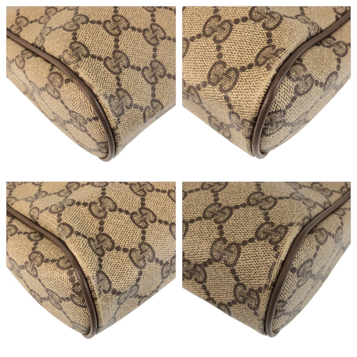 23655
GUCCI グッチ ヴィンテージ シェリーライン ベージュ ブラウン GGスプリームキャンバス / レザー 89 01 012 クラッチバッグ セカンドバッグ メンズ AB16