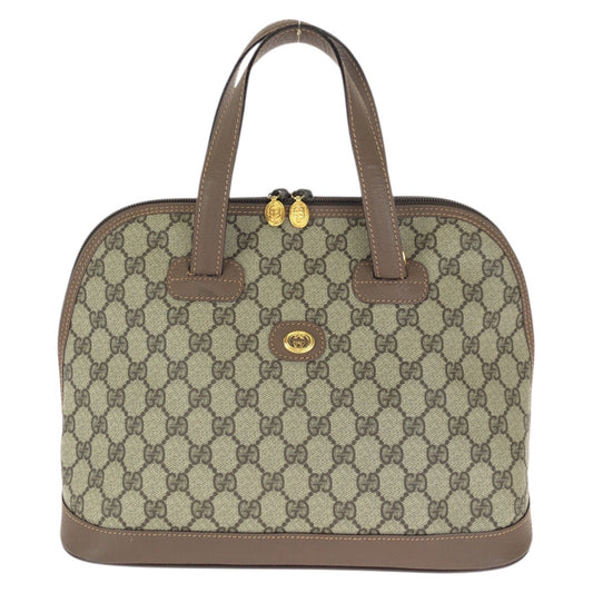 23657
GUCCI グッチ ヴィンテージ オールドグッチ ドーム サッチェルバッグ ベージュ ブラウン ゴールド金具 GGスプリームキャンバス / レザー 000 46 6004 トートバッグ ハンドバッグ レディース ABP37