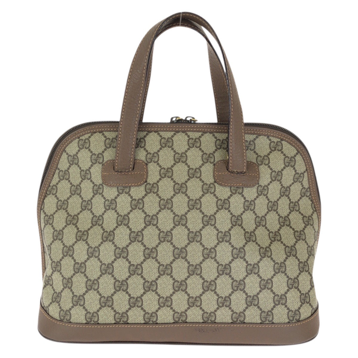 23657
GUCCI グッチ ヴィンテージ オールドグッチ ドーム サッチェルバッグ ベージュ ブラウン ゴールド金具 GGスプリームキャンバス / レザー 000 46 6004 トートバッグ ハンドバッグ レディース ABP37
