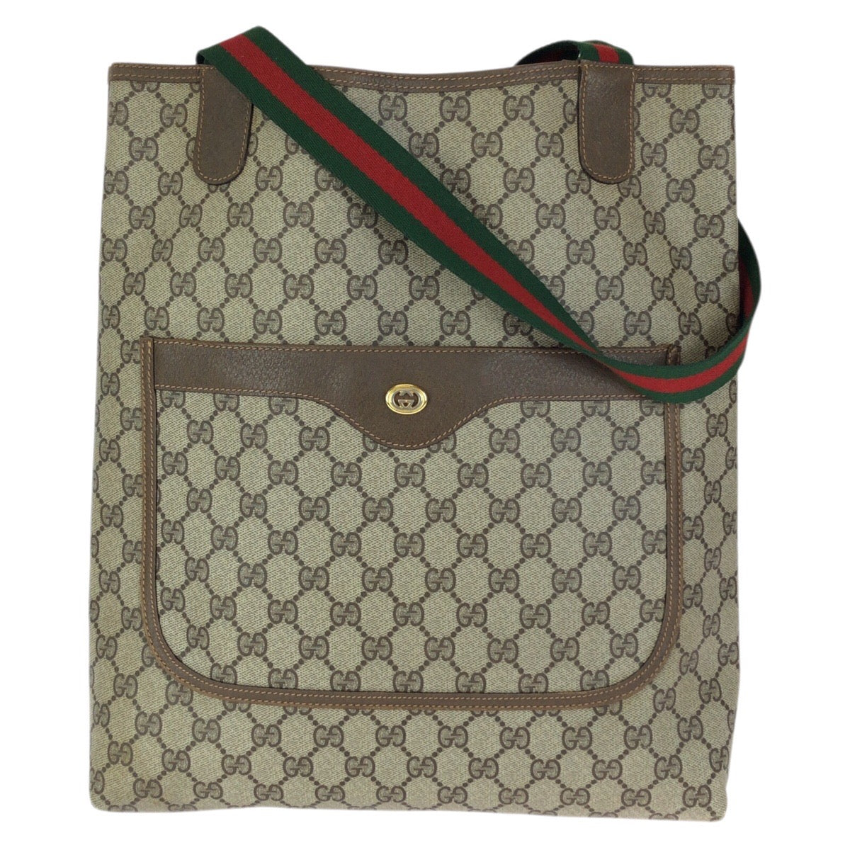 23658
GUCCI グッチ オールドグッチ シェリーライン ベージュ ブラウン GGスプリームキャンバス / レザー 89 02 003 トートバッグ ショルダーバッグ レディース ABP21