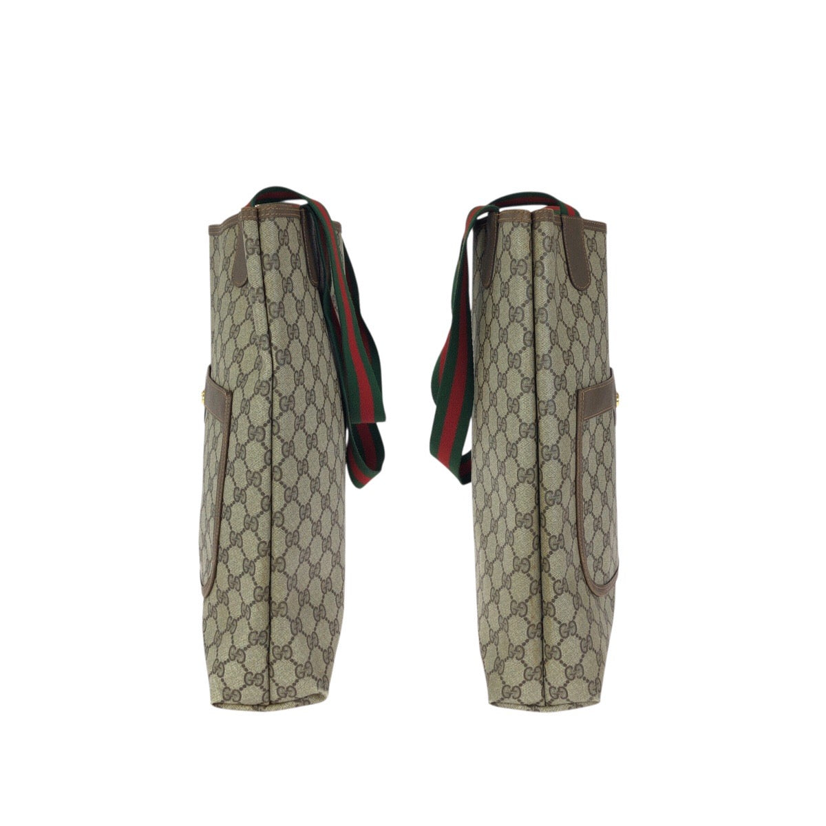 23658
GUCCI グッチ オールドグッチ シェリーライン ベージュ ブラウン GGスプリームキャンバス / レザー 89 02 003 トートバッグ ショルダーバッグ レディース ABP21