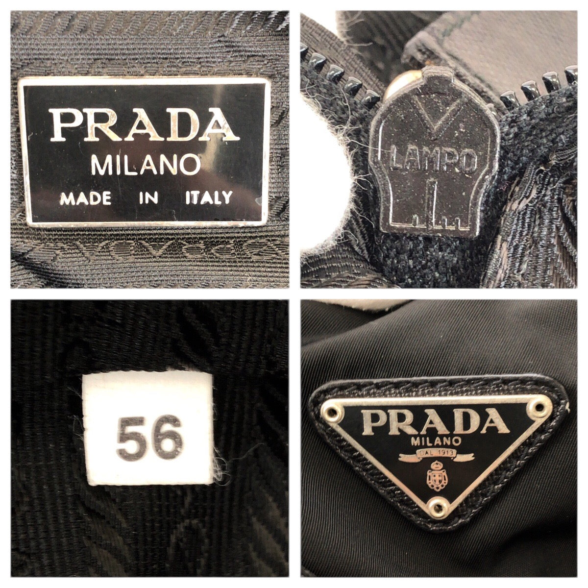 23659
PRADA プラダ テスート サフィアーノ 三角ロゴプレート 2way ブラック 黒 シルバー金具 ナイロン / レザー ボストンバッグ 旅行バッグ 男女兼用 メンズ ABP80