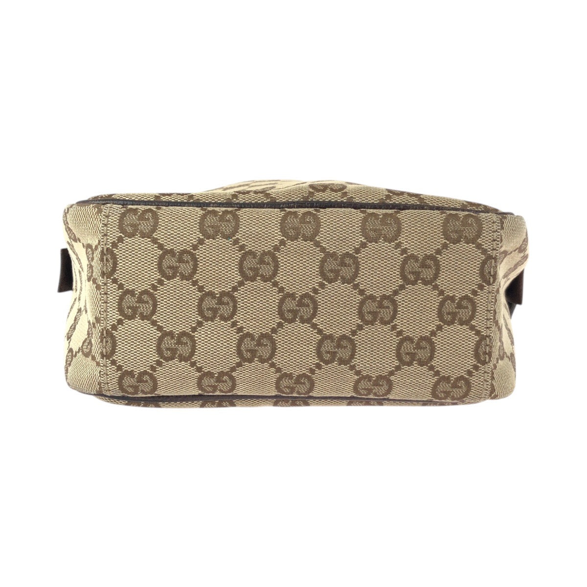 23660
GUCCI グッチ ベージュ ブラウン シルバー金具 GGキャンバス / レザー 122759 ショルダーバッグ メッセンジャーバッグ レディース ABP37