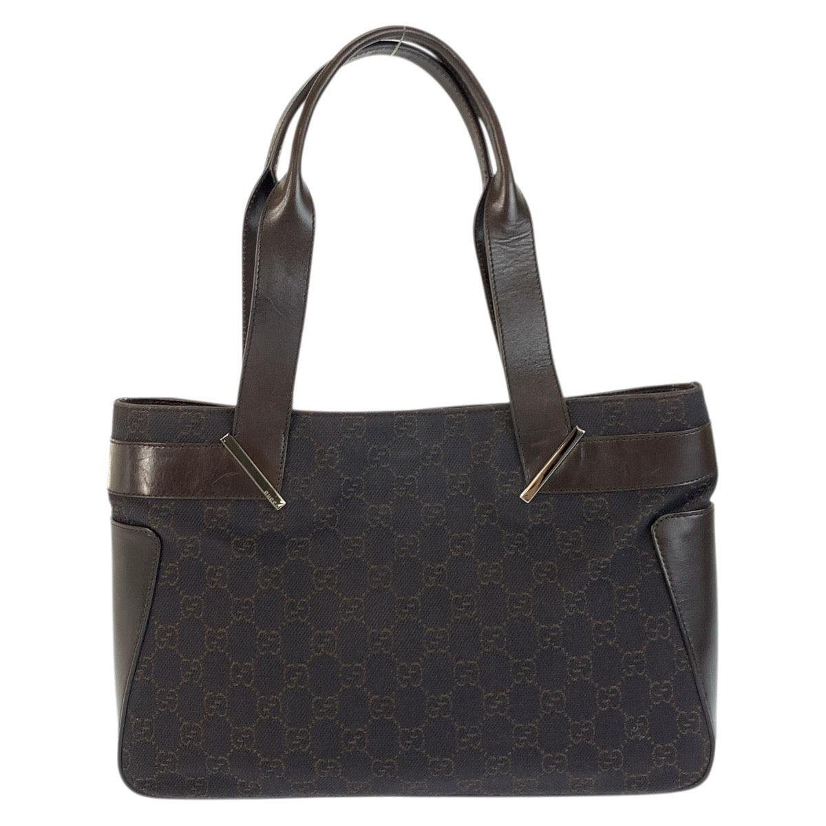 23661
GUCCI グッチ ブラウン GGキャンバス / レザー 73983 トートバッグ ショルダーバッグ レディース A49