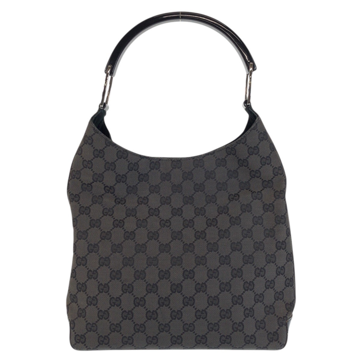 23662
GUCCI グッチ ブラック 黒 GGキャンバス / プラスチック / スウェード 001 3752 ホーボー ショルダーバッグ レディース ABP37
