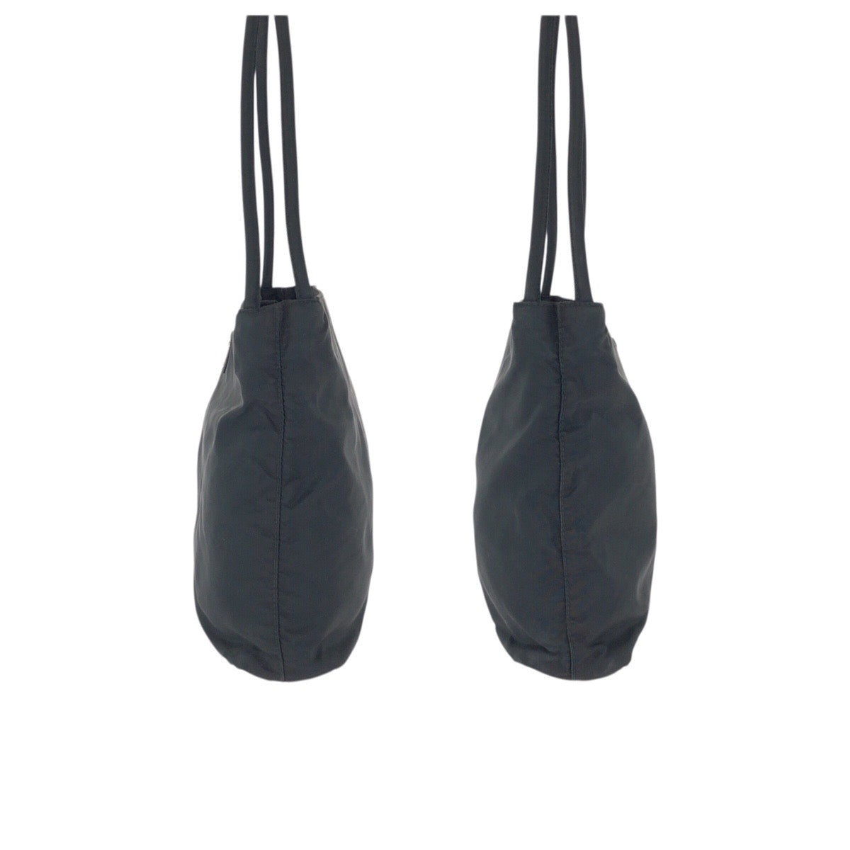 23665
PRADA プラダ テスート 三角ロゴプレート ブラック 黒 シルバー金具 ナイロン トートバッグ ショルダーバッグ レディース ABP35
