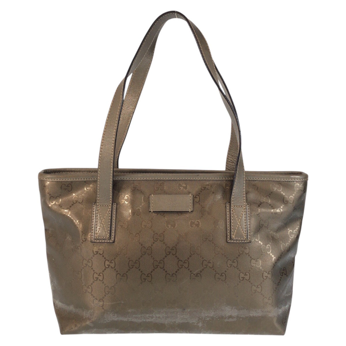 23666
GUCCI グッチ GGインプリメ ブラウン ブロンズ PVC 211138 トートバッグ ショルダーバッグ レディース AB35