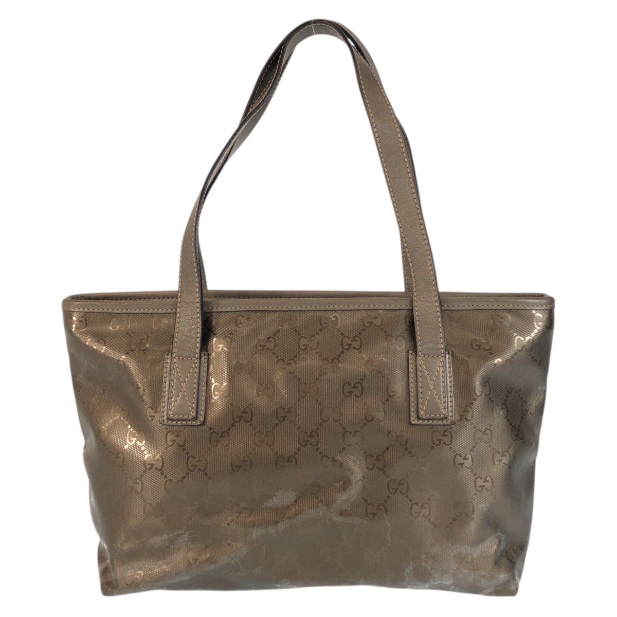 23666
GUCCI グッチ GGインプリメ ブラウン ブロンズ PVC 211138 トートバッグ ショルダーバッグ レディース AB35