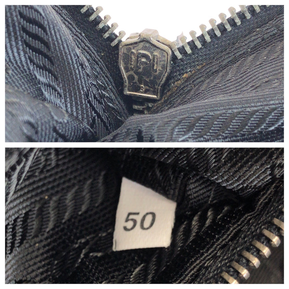 23667
PRADA プラダ テスート 三角ロゴプレート ブラック 黒 シルバー金具 ナイロン / レザー トートバッグ ハンドバッグ レディース ABP49