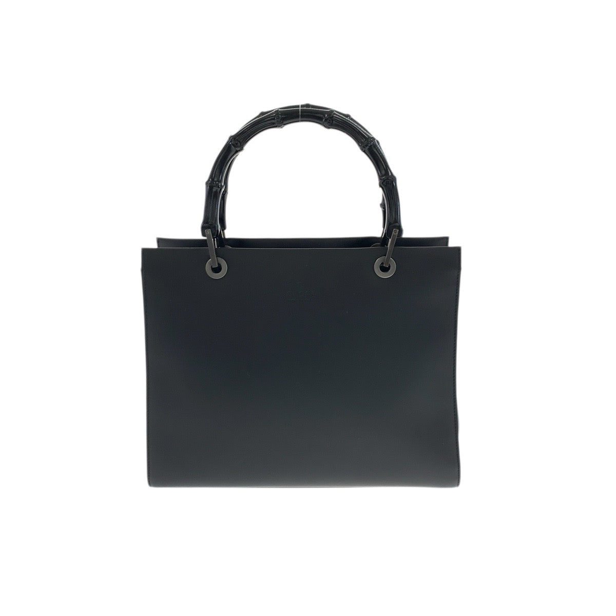 23670
GUCCI グッチ バンブー ブラック 黒 シルバー金具 レザー 002 1016 ハンドバッグ トートバッグ レディース ABP37