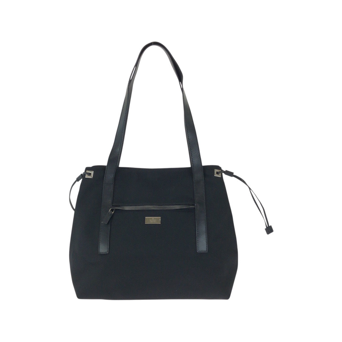 23671
GUCCI グッチ ブラック 黒 シルバー金具 ナイロン / レザー 019 0493 トートバッグ ショルダーバッグ レディース ABP37