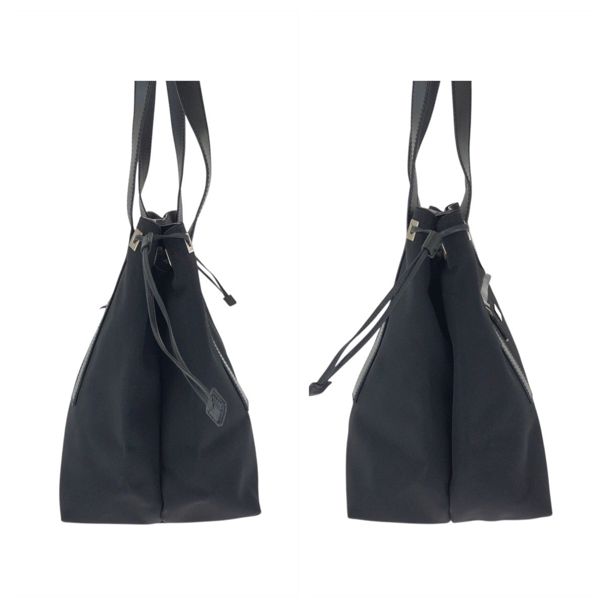 23671
GUCCI グッチ ブラック 黒 シルバー金具 ナイロン / レザー 019 0493 トートバッグ ショルダーバッグ レディース ABP37