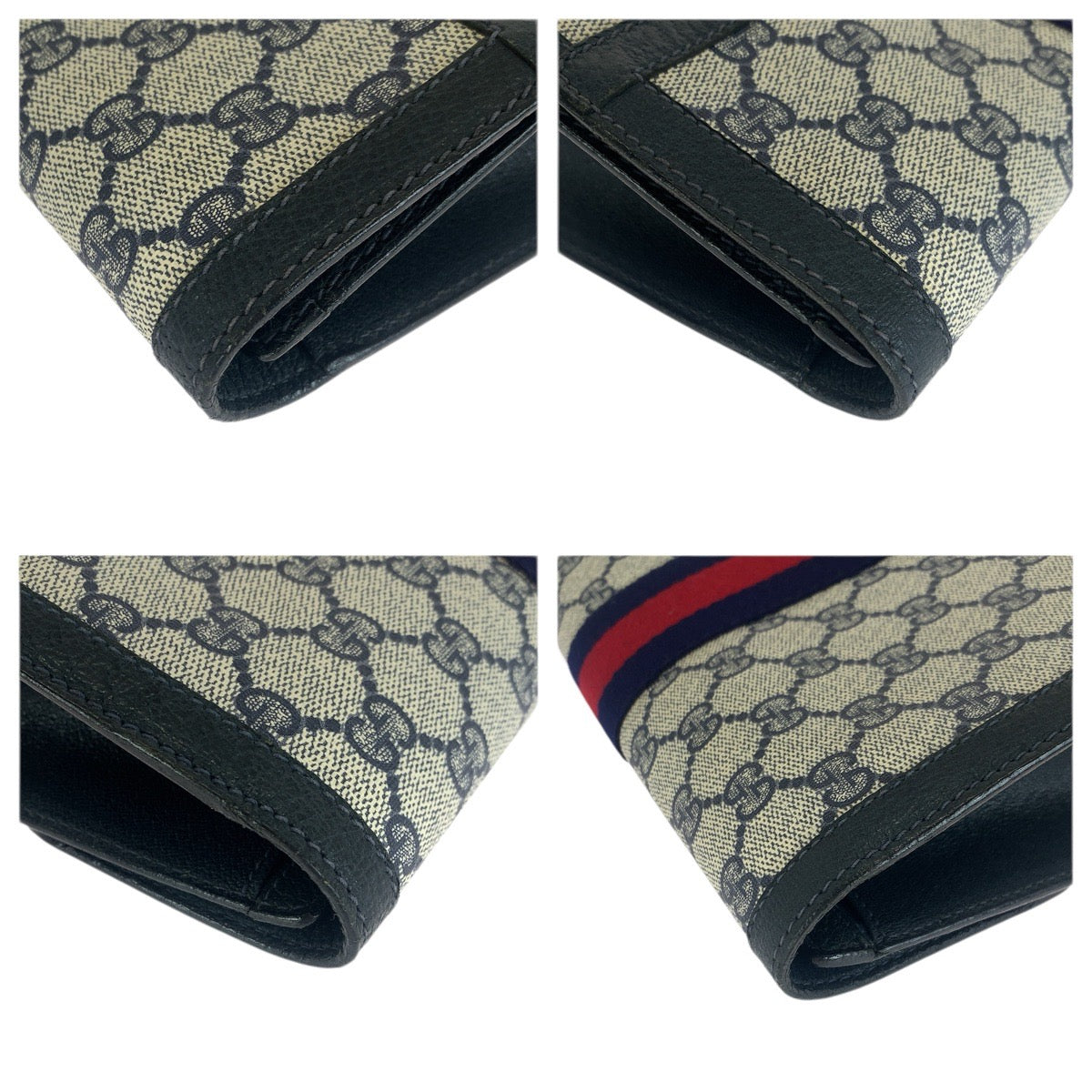 23672
GUCCI グッチ シェリーライン ネイビー レッド GGスプリームキャンバス / レザー 67 014 3087 クラッチバッグ セカンドバッグ レディース AB21