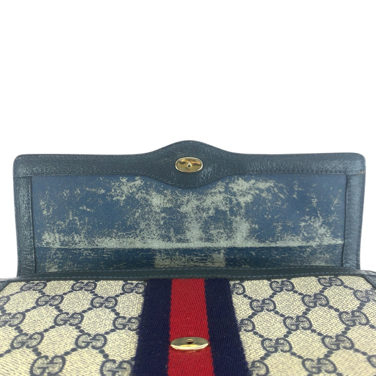 23672
GUCCI グッチ シェリーライン ネイビー レッド GGスプリームキャンバス / レザー 67 014 3087 クラッチバッグ セカンドバッグ レディース AB21