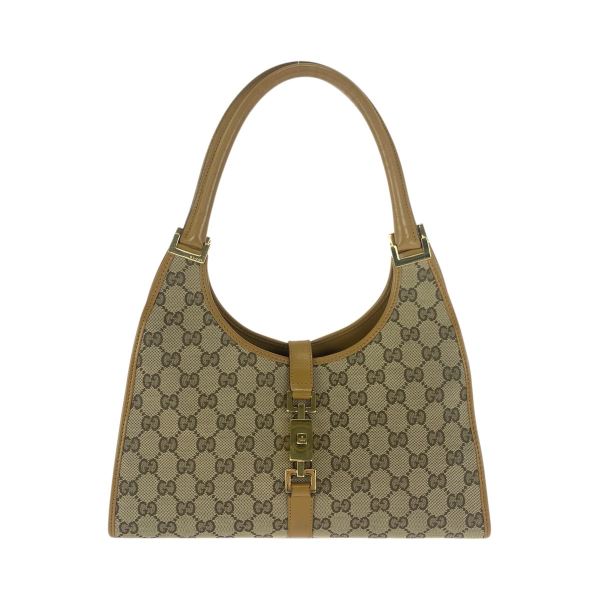 23673
GUCCI グッチ ジャッキー ベージュ ライトブラウン ゴールド金具 GGキャンバス / レザー 002 1067 ショルダーバッグ ハンドバッグ レディース ABP56