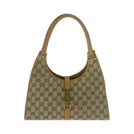 23673
GUCCI グッチ ジャッキー ベージュ ライトブラウン ゴールド金具 GGキャンバス / レザー 002 1067 ショルダーバッグ ハンドバッグ レディース ABP56