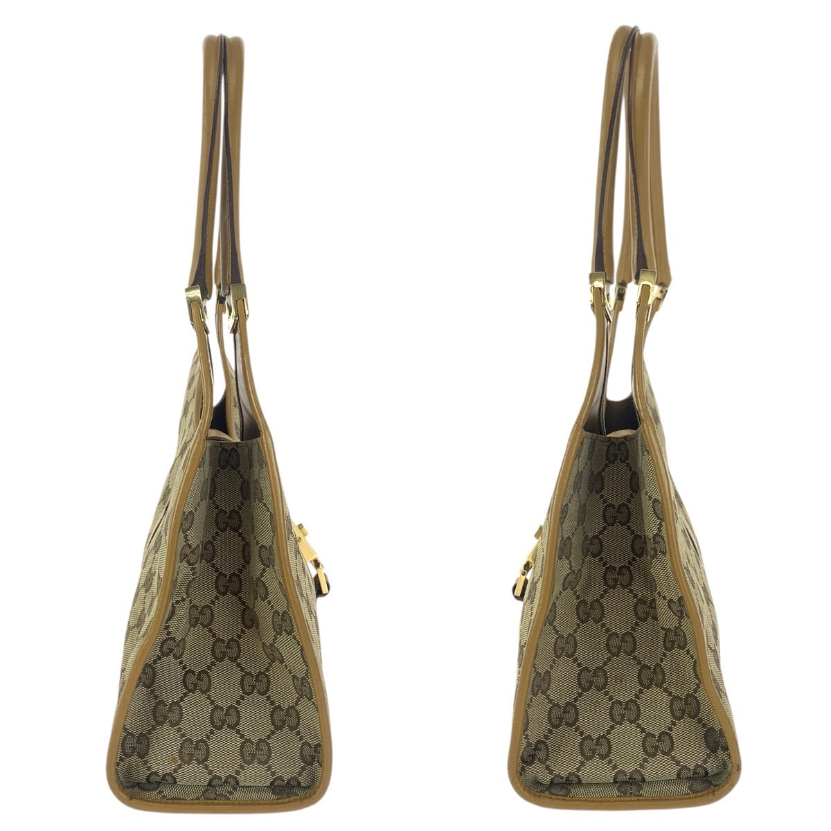 23673
GUCCI グッチ ジャッキー ベージュ ライトブラウン ゴールド金具 GGキャンバス / レザー 002 1067 ショルダーバッグ ハンドバッグ レディース ABP56