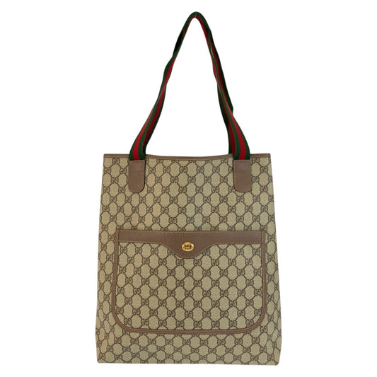 23674
GUCCI グッチ シェリーライン ベージュ ブラウン ゴールド金具 GGスプリームキャンバス 002 58 6487 トートバッグ ショルダーバッグ レディース ABP30