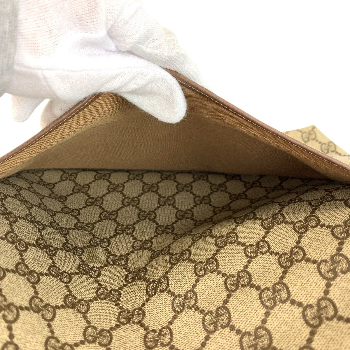 23674
GUCCI グッチ シェリーライン ベージュ ブラウン ゴールド金具 GGスプリームキャンバス 002 58 6487 トートバッグ ショルダーバッグ レディース ABP30