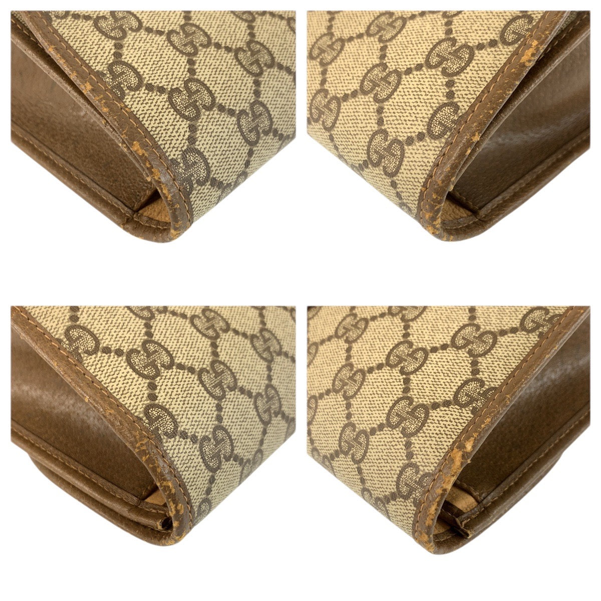23676
GUCCI グッチ ヴィンテージ シェリーライン ベージュ ブラウン GGスプリームキャンバス 89 01 031 クラッチバッグ セカンドバッグ メンズ AB28