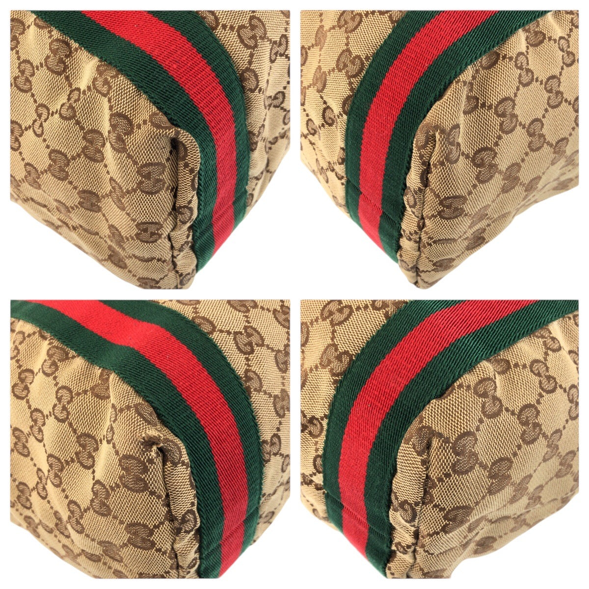 23677
GUCCI グッチ シェリーライン ベージュ ブラウン GGキャンバス 189669 トートバッグ ショルダーバッグ レディース AB37