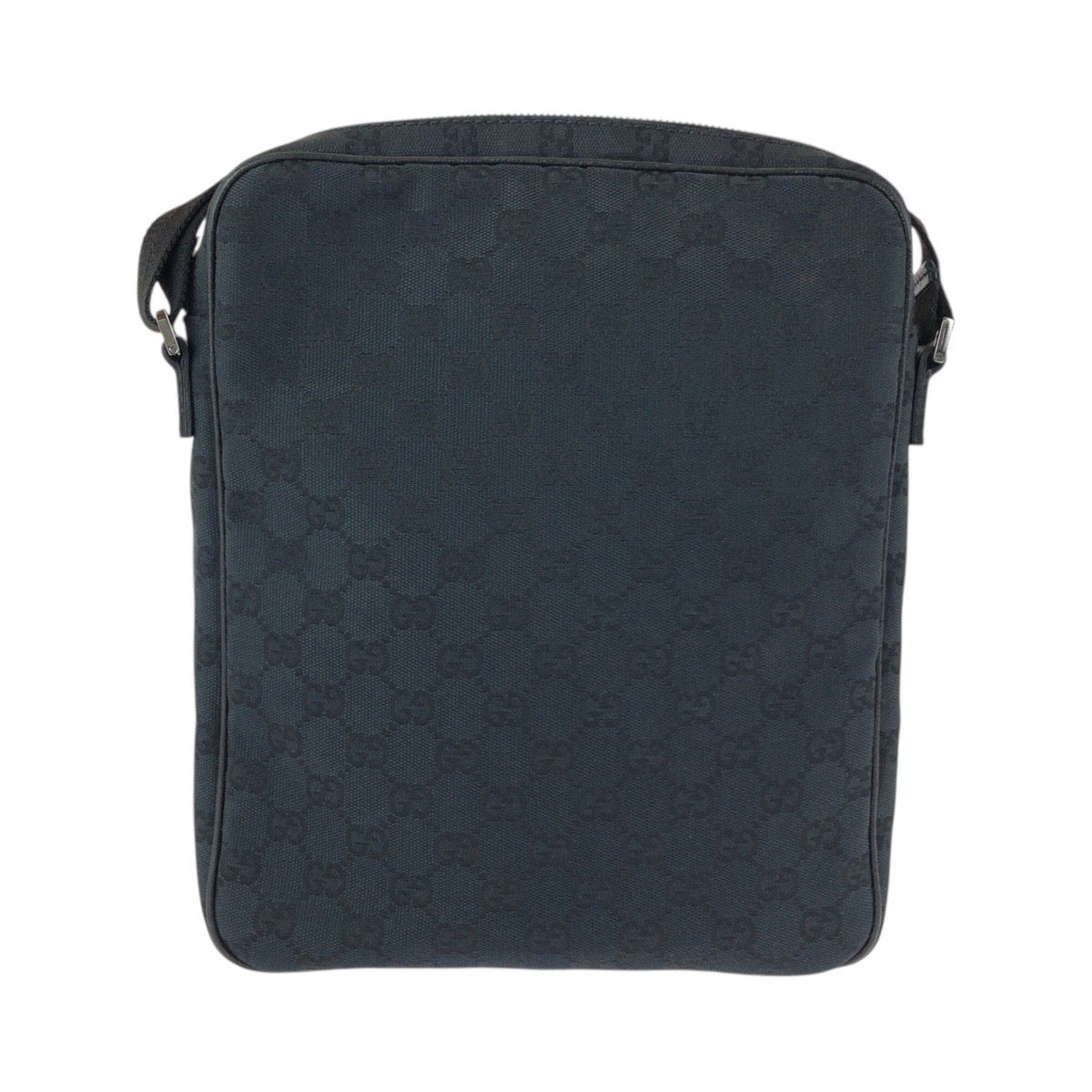 23678
GUCCI グッチ ブラック 黒 シルバー金具 GGキャンバス / レザー 92551 ショルダーバッグ メッセンジャーバッグ メンズ ABP42