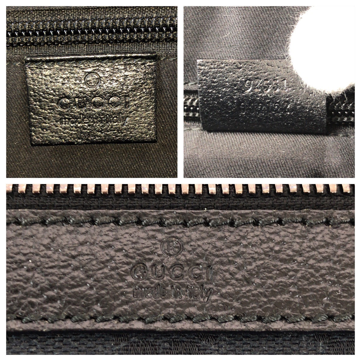 23678
GUCCI グッチ ブラック 黒 シルバー金具 GGキャンバス / レザー 92551 ショルダーバッグ メッセンジャーバッグ メンズ ABP42