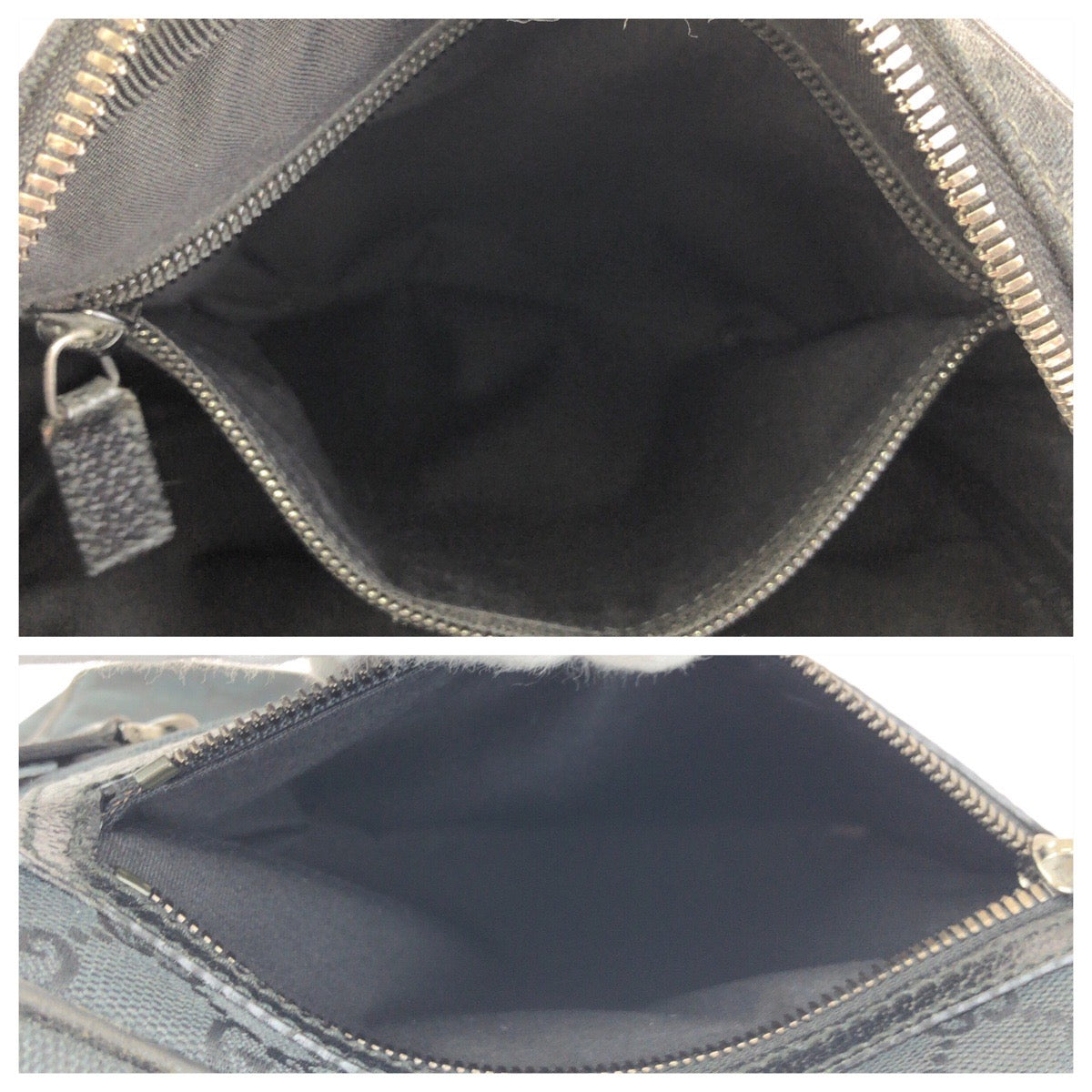 23678
GUCCI グッチ ブラック 黒 シルバー金具 GGキャンバス / レザー 92551 ショルダーバッグ メッセンジャーバッグ メンズ ABP42
