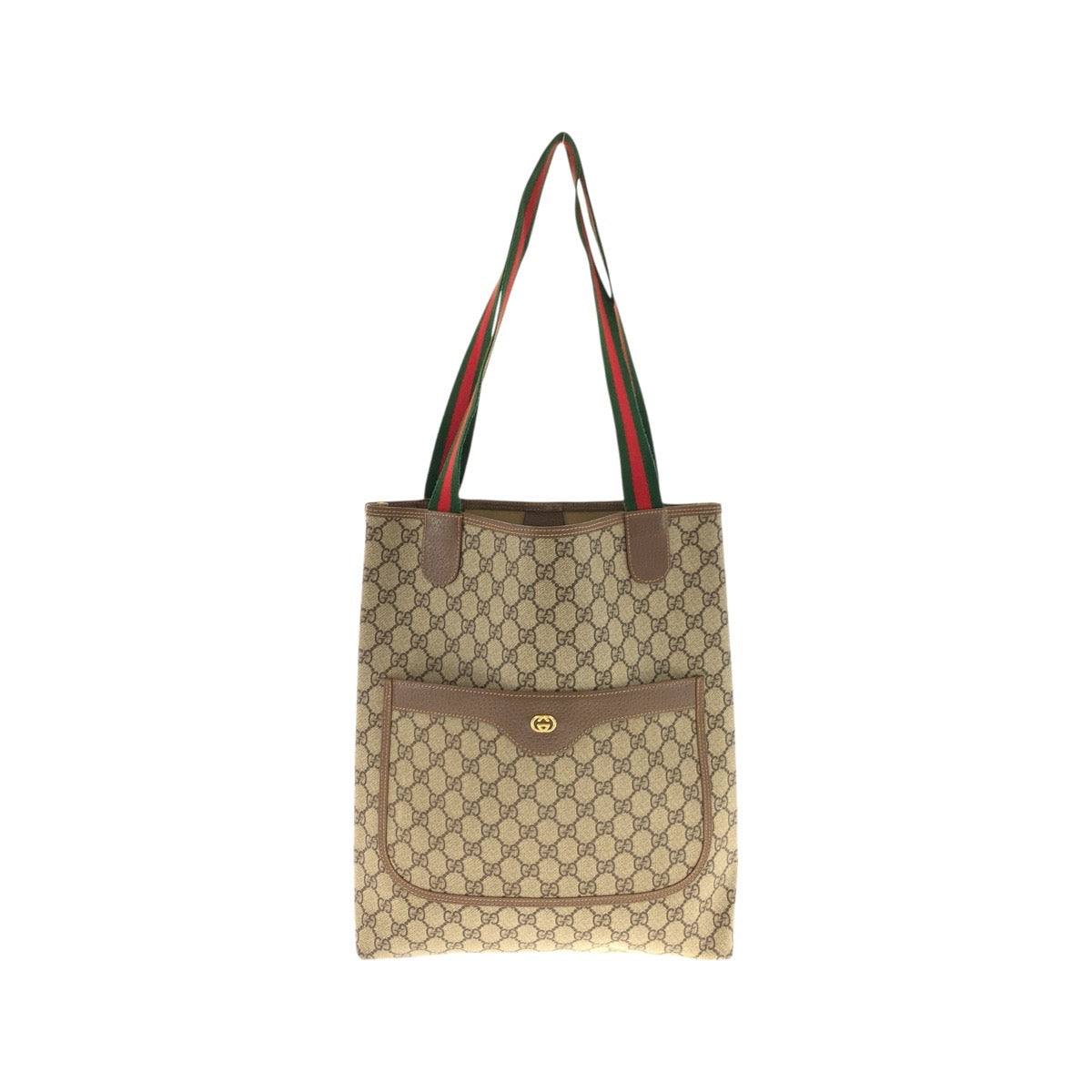 23680
GUCCI グッチ ヴィンテージ シェリーライン ベージュ グリーン レッド GGスプリームキャンバス 002 58 6487 トートバッグ ショルダーバッグ レディース ABP28