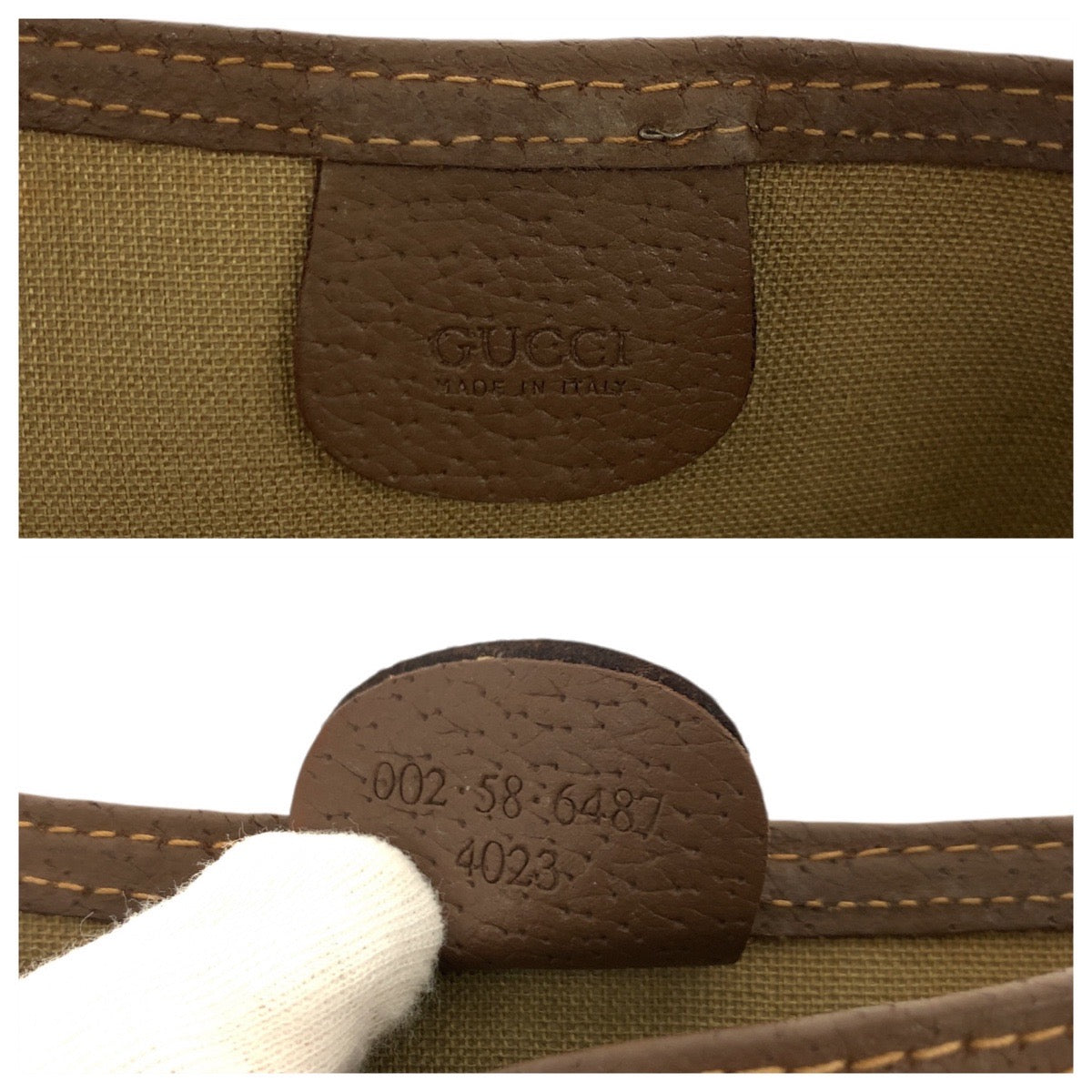 23680
GUCCI グッチ ヴィンテージ シェリーライン ベージュ グリーン レッド GGスプリームキャンバス 002 58 6487 トートバッグ ショルダーバッグ レディース ABP28