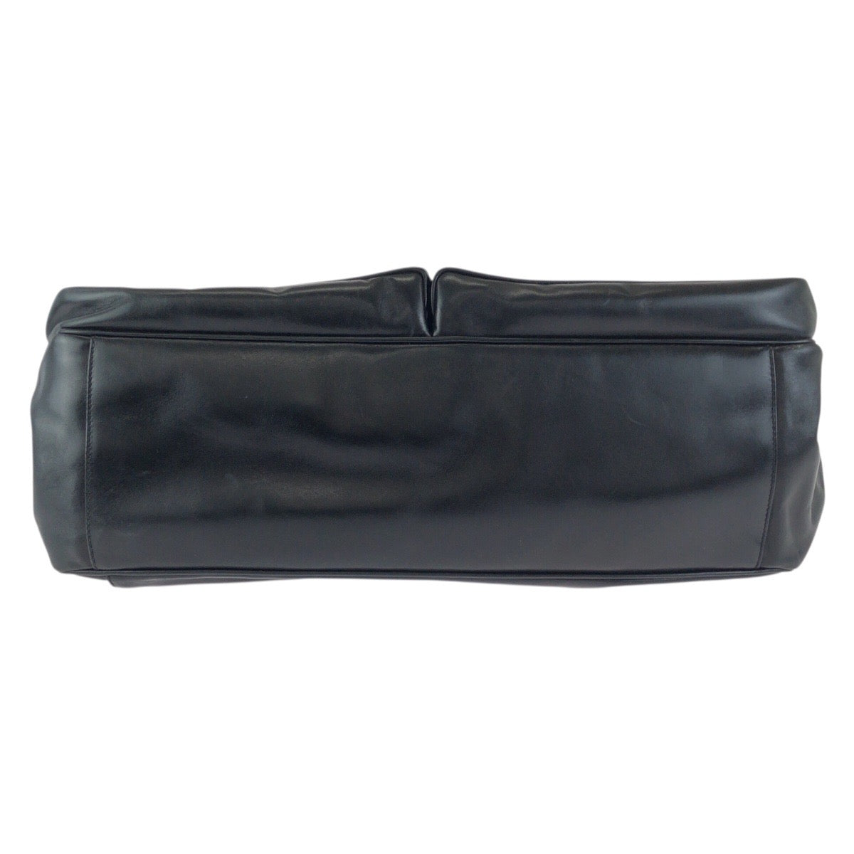 23681
PRADA プラダ ブラック 黒 ガンメタ金具 レザー ビジネスバッグ ブリーフケース メンズ ABP49