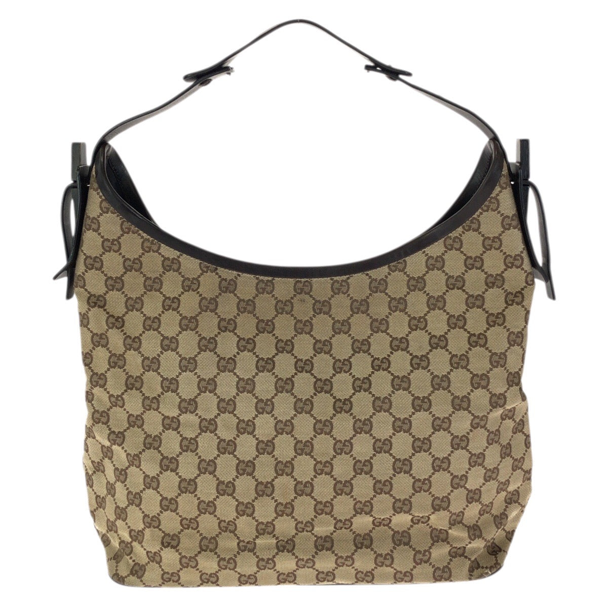 23684
GUCCI グッチ ベージュ ダークブラウン GGキャンバス / レザー 106242 ショルダーバッグ ハンドバッグ レディース ABP37