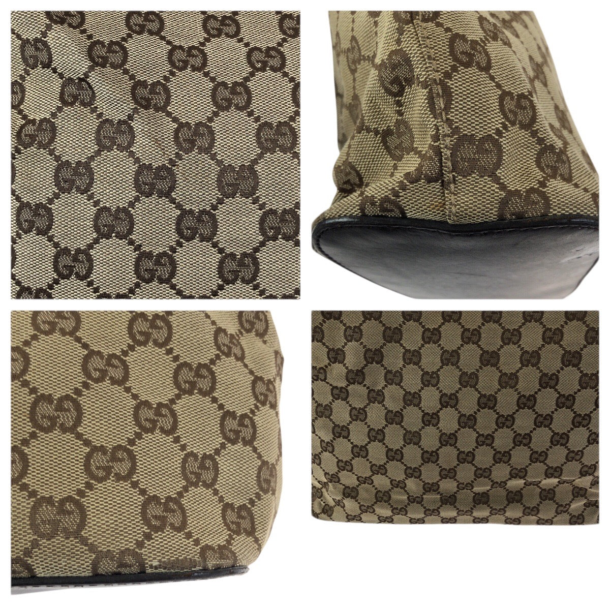 23684
GUCCI グッチ ベージュ ダークブラウン GGキャンバス / レザー 106242 ショルダーバッグ ハンドバッグ レディース ABP37