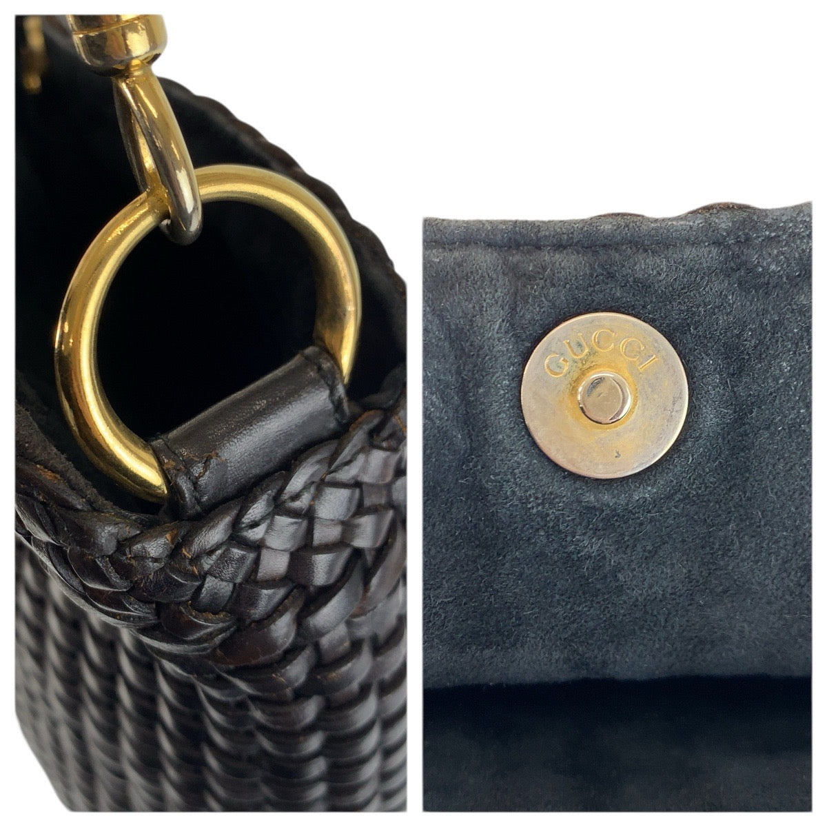 23685
GUCCI グッチ バンブー ブラック 黒 ゴールド金具 レザー 001 0166 1638 ハンドバッグ ショルダーバッグ 2way レディース ABP56