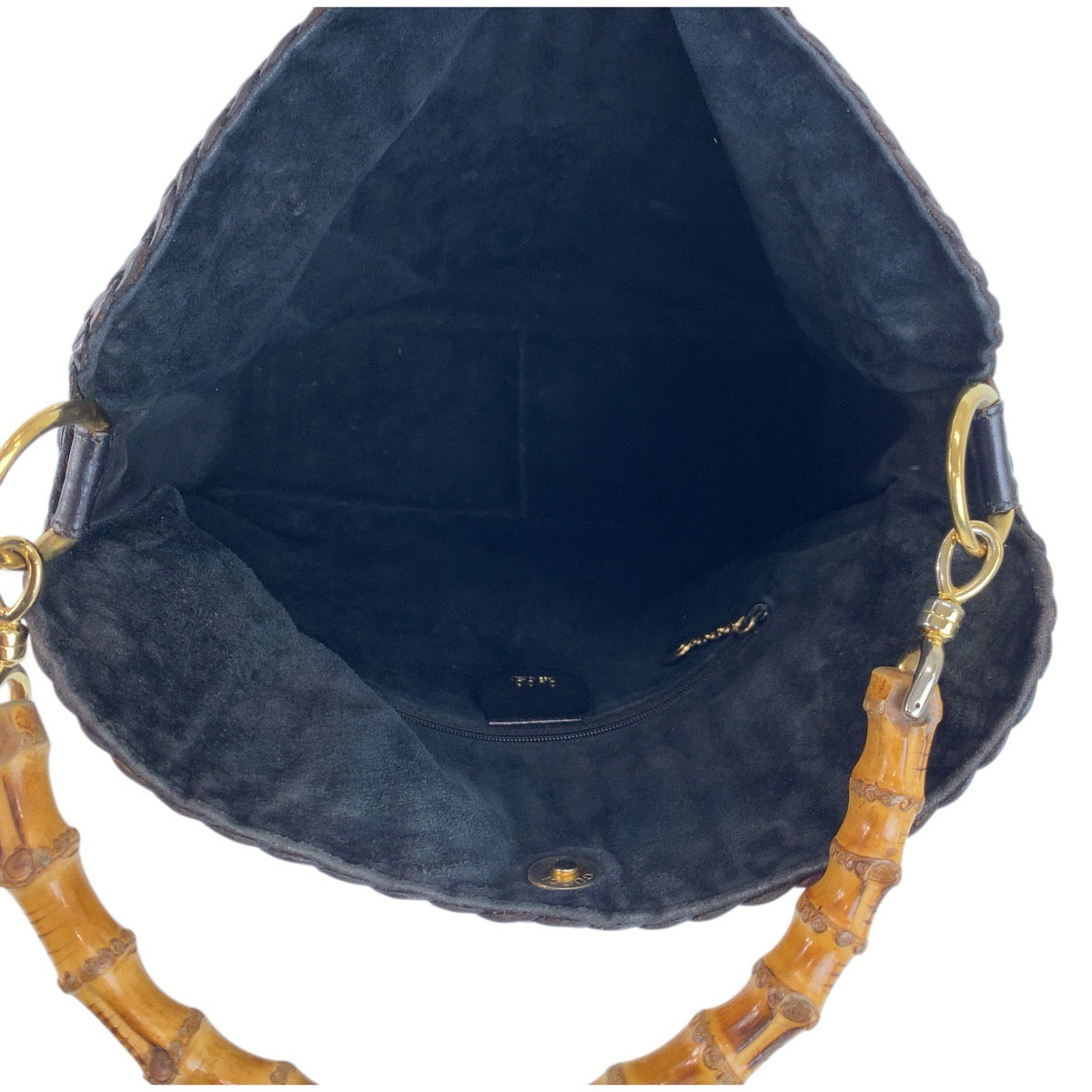 23685
GUCCI グッチ バンブー ブラック 黒 ゴールド金具 レザー 001 0166 1638 ハンドバッグ ショルダーバッグ 2way レディース ABP56