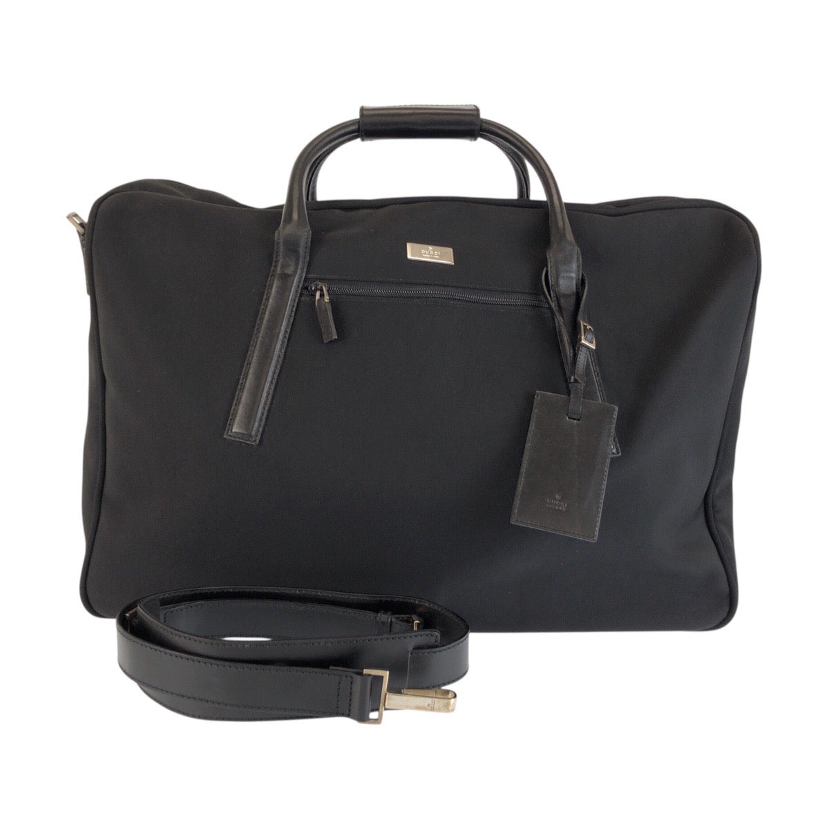 23686
GUCCI グッチ ブラック 黒 シルバー金具 キャンバス / レザー 012 0398 12 ボストンバッグ 男女兼用 ショルダーバッグ 2WAY メンズ A56