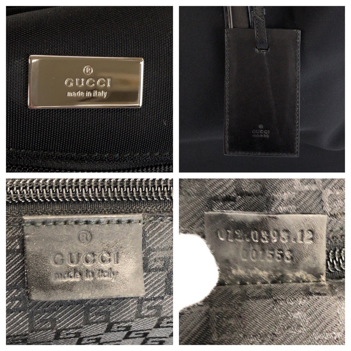 23686
GUCCI グッチ ブラック 黒 シルバー金具 キャンバス / レザー 012 0398 12 ボストンバッグ 男女兼用 ショルダーバッグ 2WAY メンズ A56