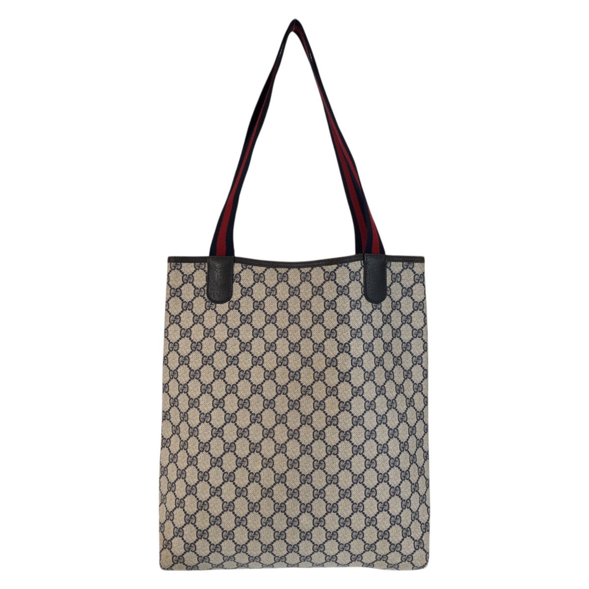23687
GUCCI グッチ ヴィンテージ シェリーライン グレー ネイビー GGスプリームキャンバス 89 02 003 トートバッグ ショルダーバッグ レディース ABP28