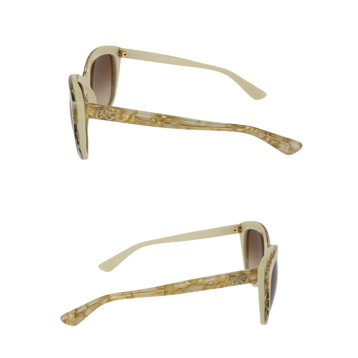 23691
DOLCE&GABBANA ドルチェアンドガッバーナ ベージュ ゴールド金具 プラスチック DG4250 2747/13 56□17 140 2N サングラス メガネ 男女兼用 フォックス レディース A15