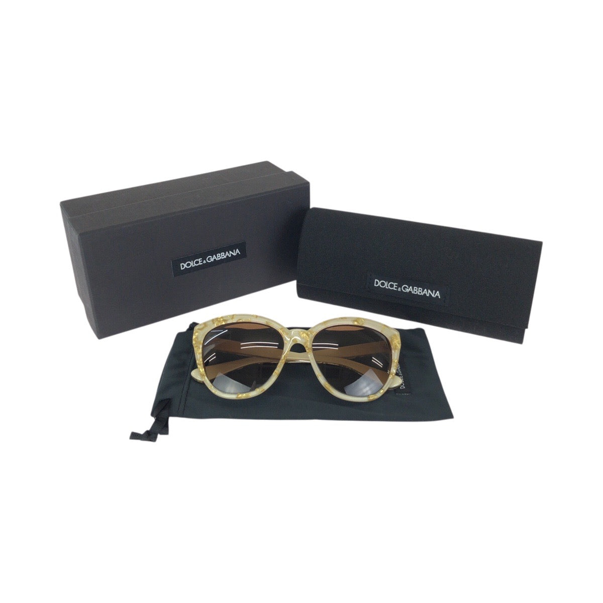23691
DOLCE&GABBANA ドルチェアンドガッバーナ ベージュ ゴールド金具 プラスチック DG4250 2747/13 56□17 140 2N サングラス メガネ 男女兼用 フォックス レディース A15
