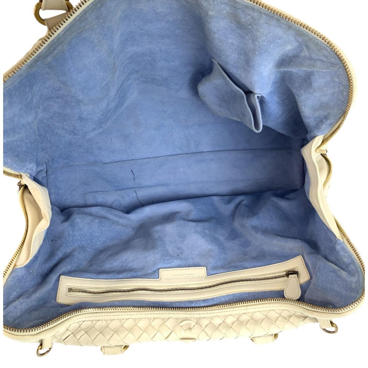 23698
BOTTEGAVENETA ボッテガヴェネタ イントレチャート アイボリー ゴールド金具 レザー 194403 VFEDO 9541 ハンドバッグ ショルダーバッグ レディース AB30