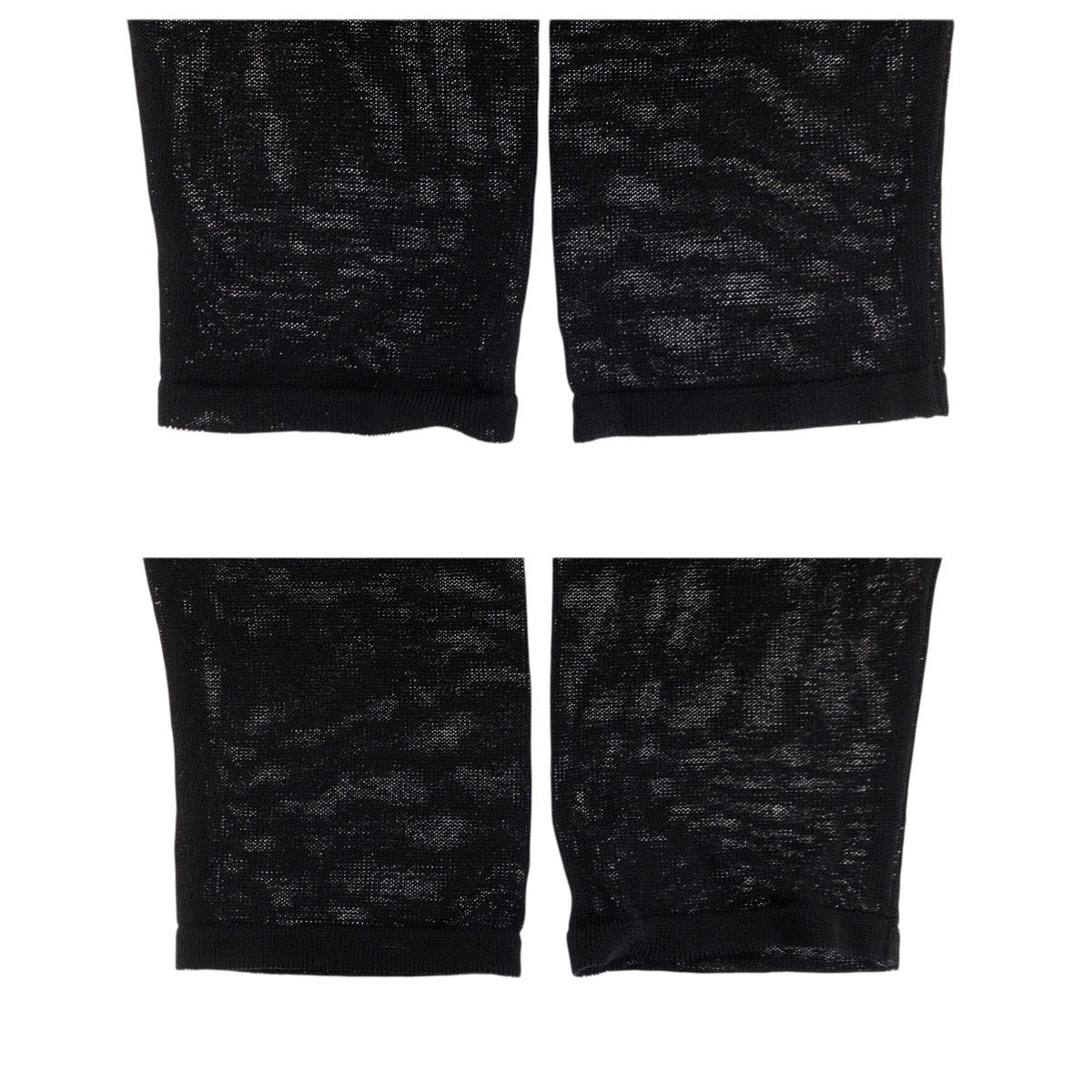 23699
FENDI フェンディ シースルー サイズ42 ブラック 黒 ゴールド ポリエステル 長袖Ｔシャツ メンズ ABP30