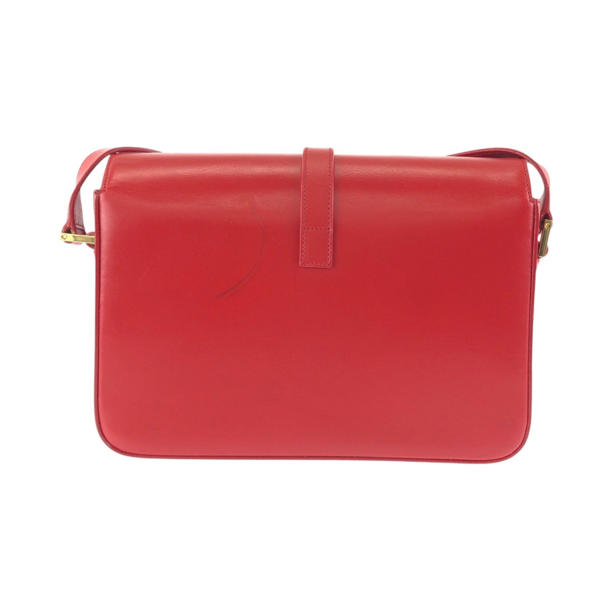 23702
SAINT LAURENT YSL Université Red Gold Hardware Leather GN2357 403 0914 Shoulder Bag Pochette Women's ABP94