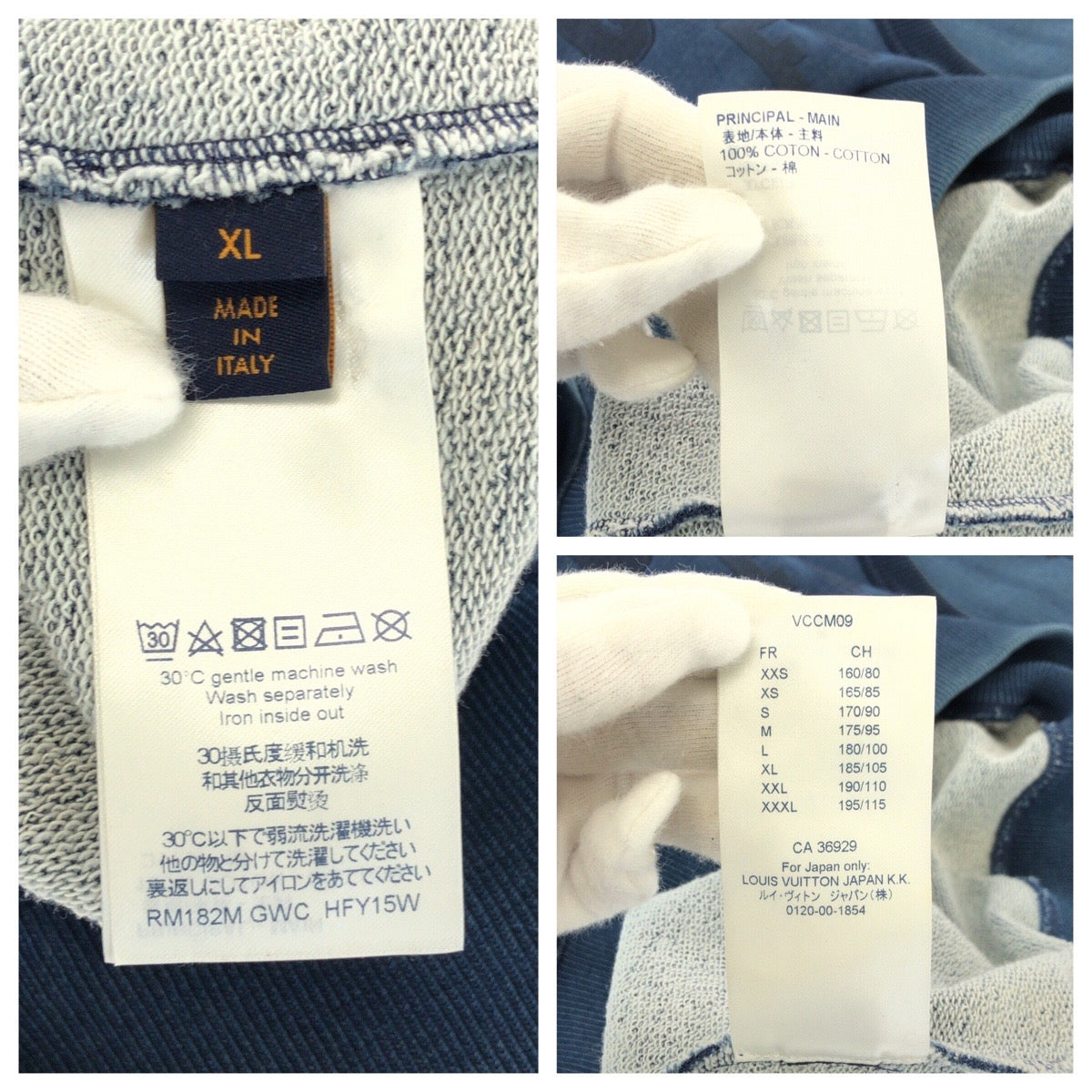 23705
LOUIS VUITTON ルイヴィトン ヴィヴィエンヌ フォーエバー サイズXL ネイビー コットン RM182M 長袖Tシャツ トレーナー スウェット メンズ A94