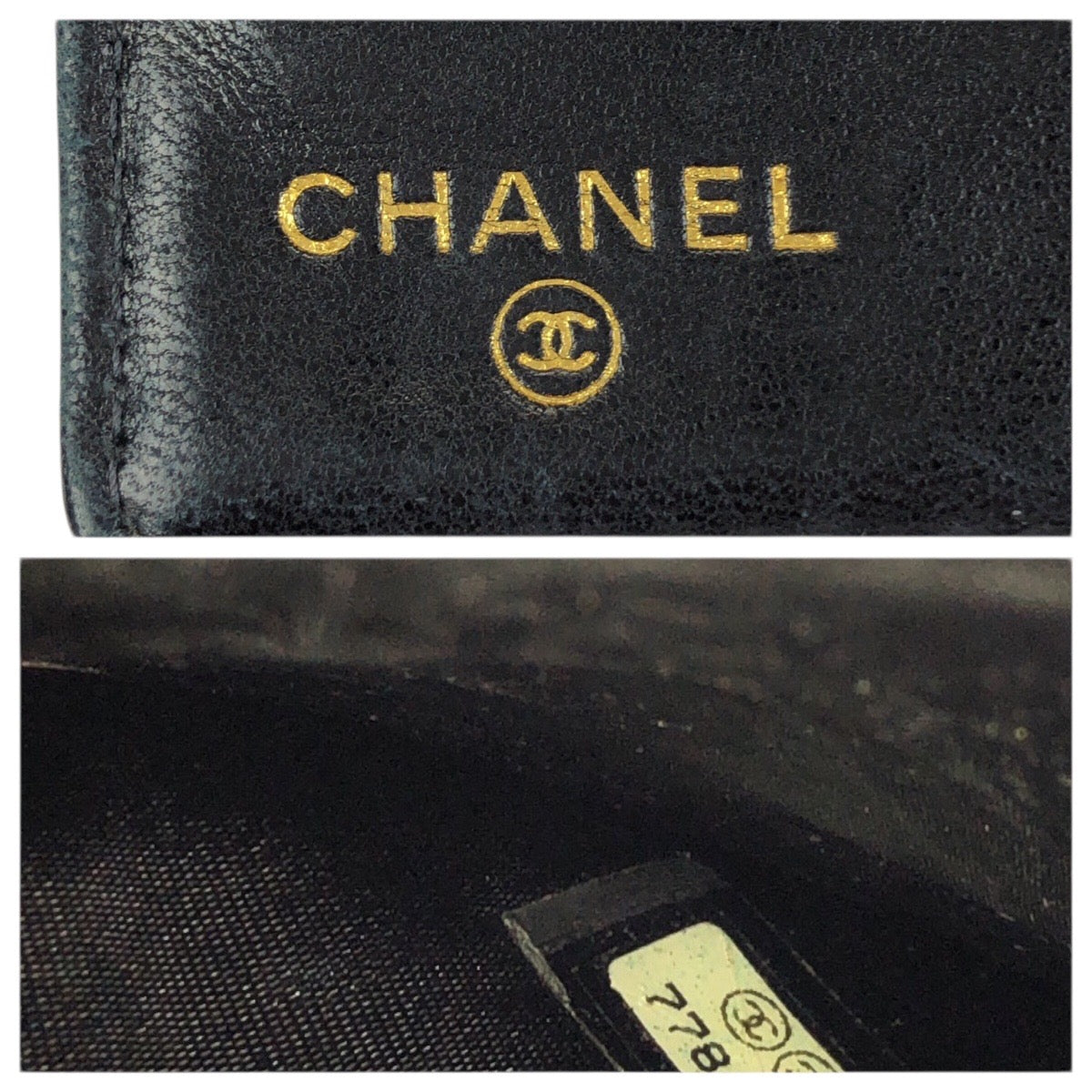 23706
CHANEL シャネル ヴィンテージ ココマーク ブラック 黒 ゴールド金具 キャビアスキン 長財布 ロングウォレット レディース ABP50