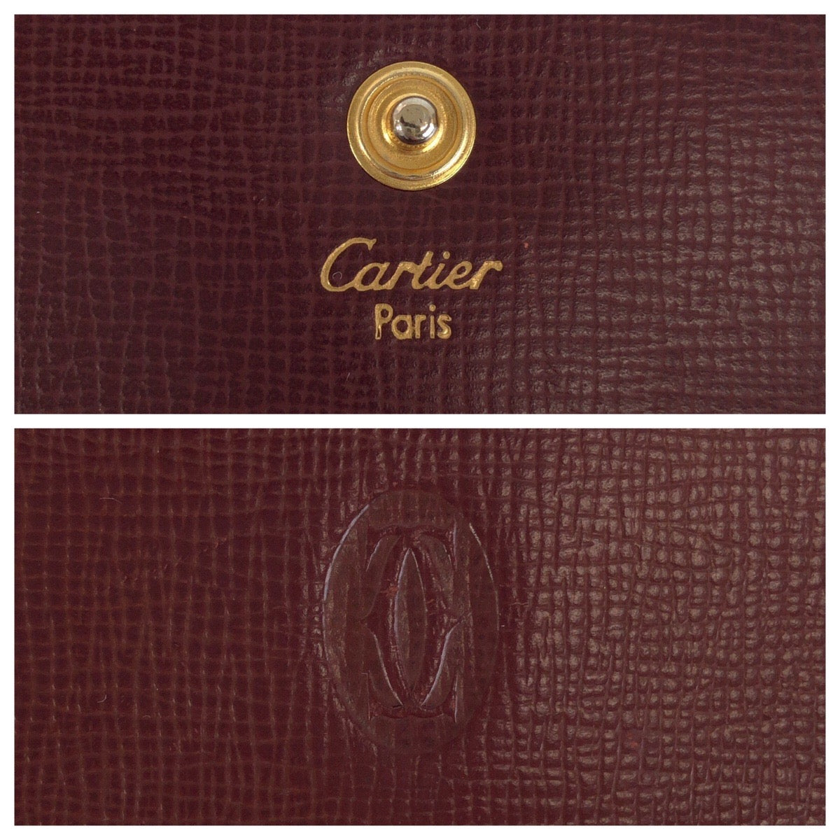 23708
CARTIER カルティエ マストライン ワインレッド ボルドー ゴールド金具 レザー 折り財布 コンパクトウォレット レディース ABP21