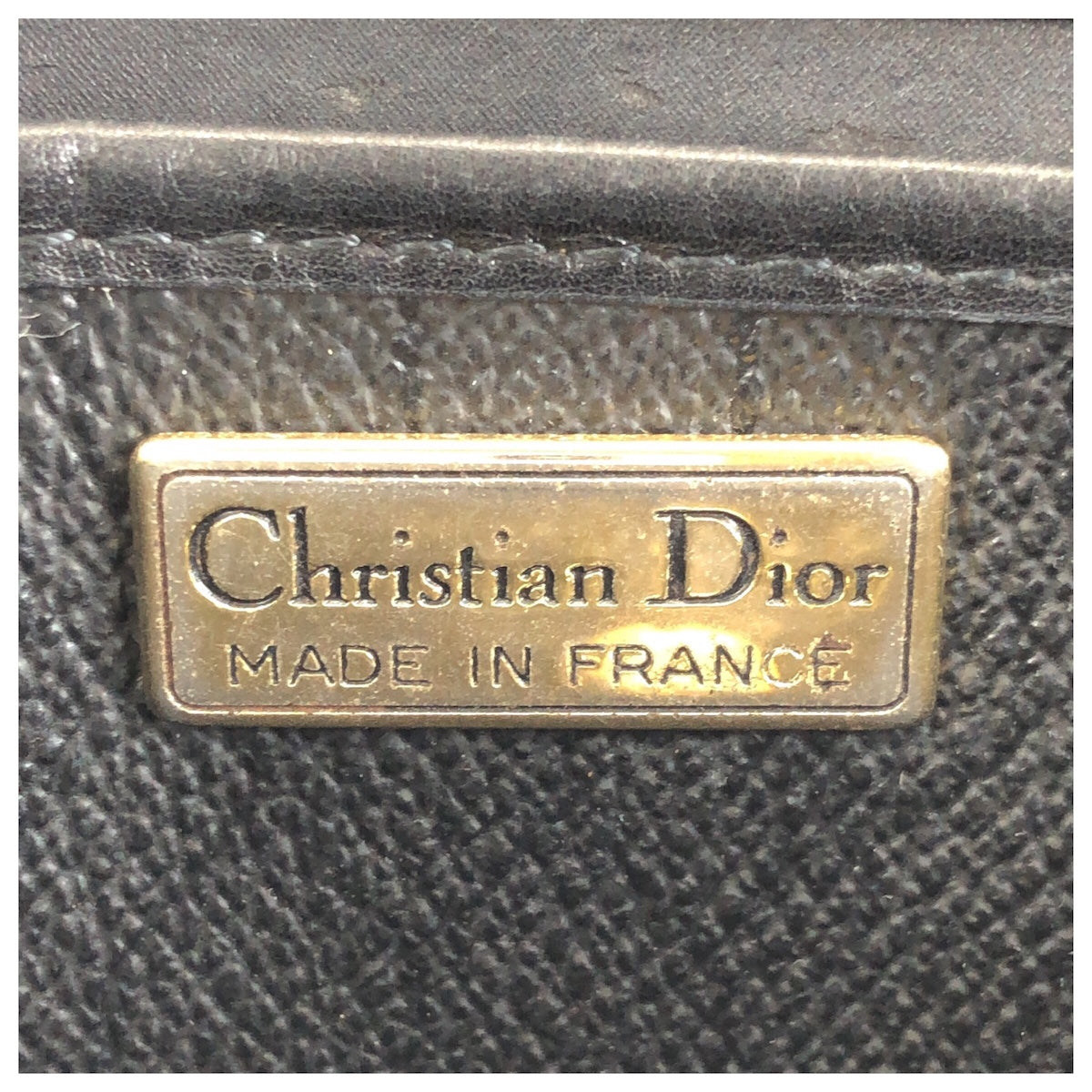 23710
Christian Dior クリスチャンディオール ヴィンテージ ブラック 黒 シルバー金具 レザー ショルダーバッグ メッセンジャーバッグ レディース AB21