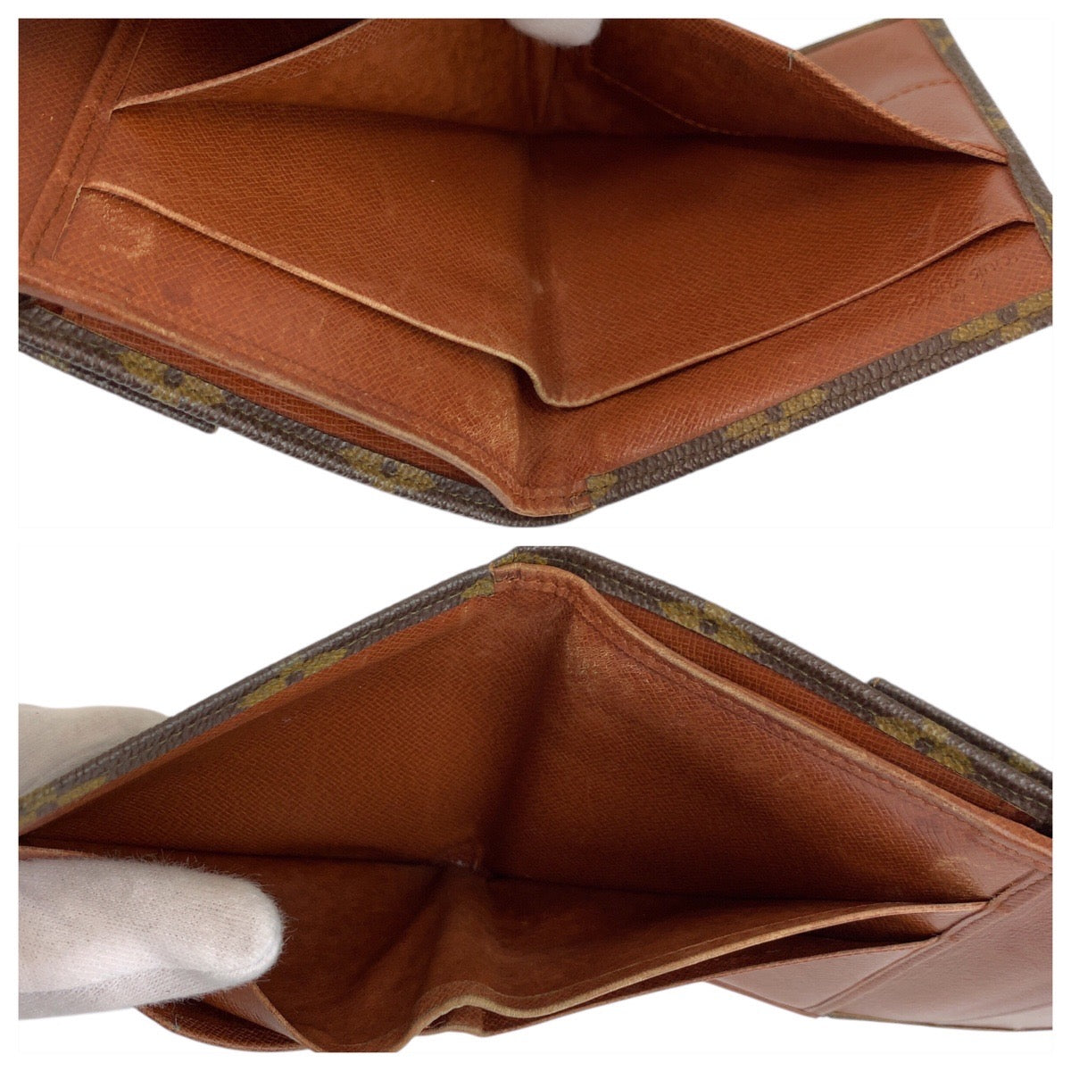 23711
LOUIS VUITTON ルイヴィトン モノグラム ポルトモネビエ カルトクレディ ブラウン ゴールド金具 PVC M61660 折り財布 コンパクトウォレット レディース AB14