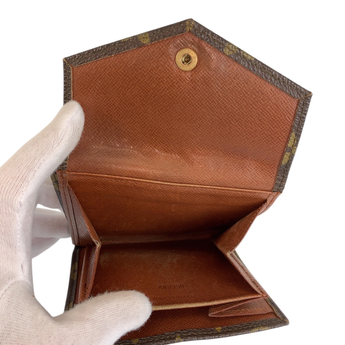 23711
LOUIS VUITTON ルイヴィトン モノグラム ポルトモネビエ カルトクレディ ブラウン ゴールド金具 PVC M61660 折り財布 コンパクトウォレット レディース AB14